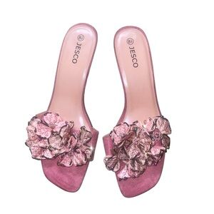 Pink Floral Women's Sandals
